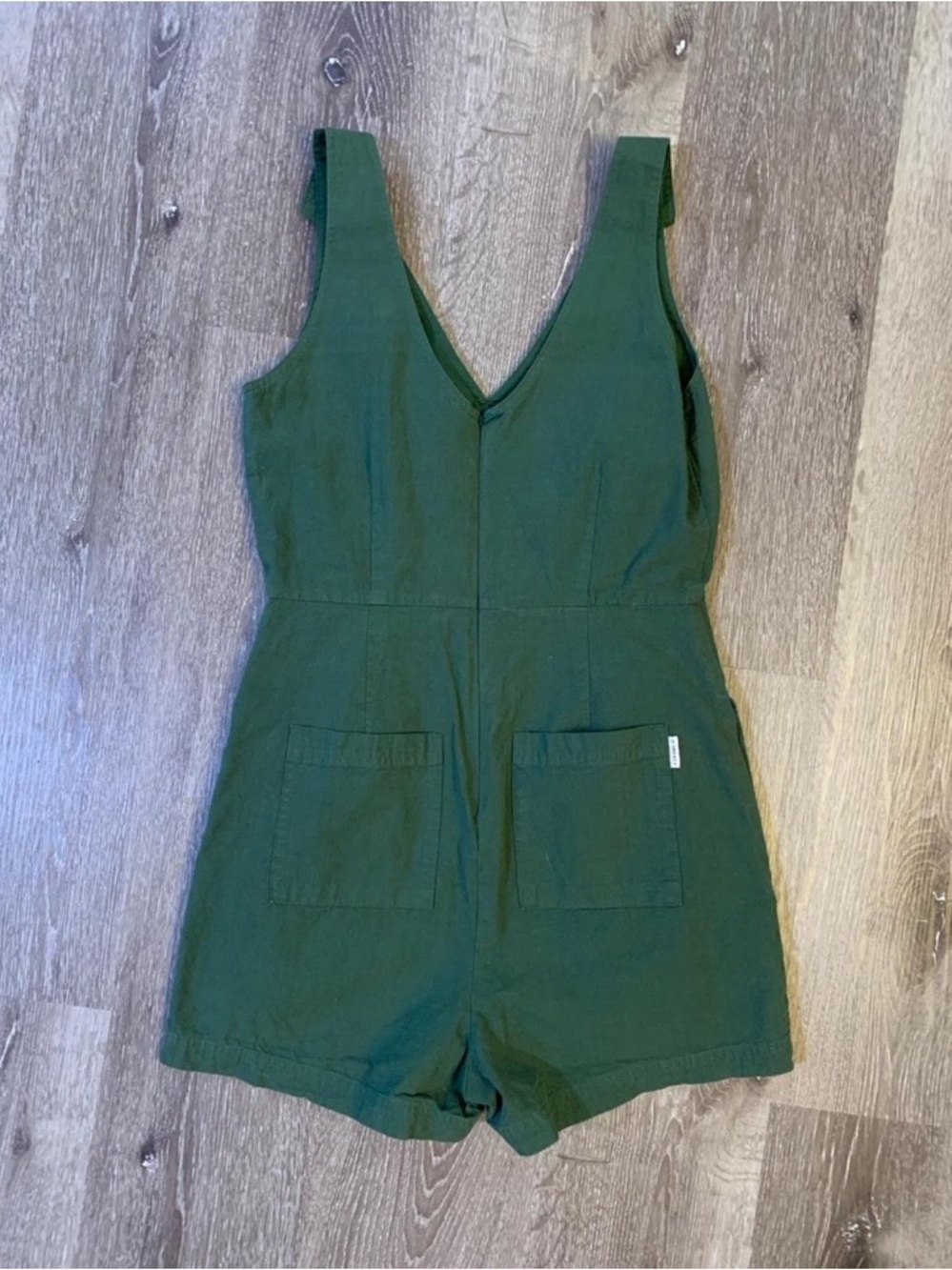 Green organic sustainable cotton romper